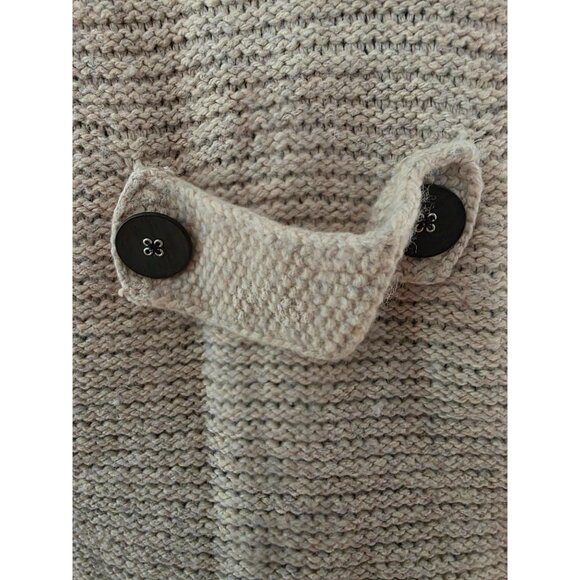 Eddie Bauer Button-Up Hooded Cardigan Sweater XL Brown Fair Isle Wool - Picture 4 of 10